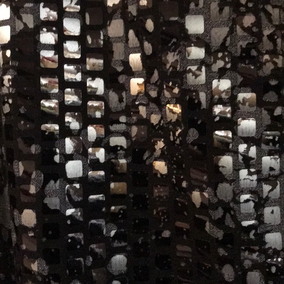 Black and silver tiered party dress. - Picture 2 of 3